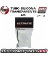 MACARRON TUBO DE SILICONA TRANSLUCIDO de 1m UR1108