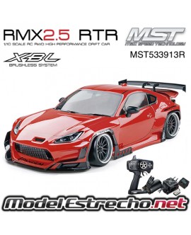 COCHE DRIFT MST RMX 2.5 RWD RTR 1/10 GR86R ROJO BRUSHLESS MST533913R
