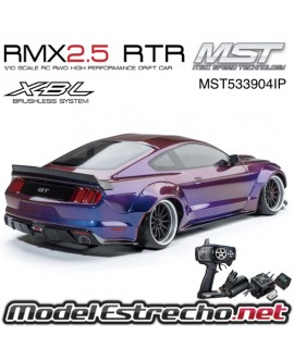 COCHE DRIFT MST RMX 2.5 RWD RTR 1/10 LBMT IRIDESCENTE PURPURA BRUSHLESS MST533904IP
