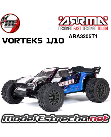 ARRMA 1/10 VORTEKS MEGA 550 2WD STADIUM TRUCK RTR AZUL