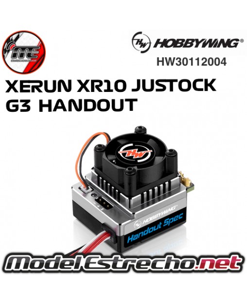 HOBBYWING XERUN XR10 JUSTOCK G3 HANDOUT SPEC ESC 60A 2s-3 LIPO BEC HW30112004