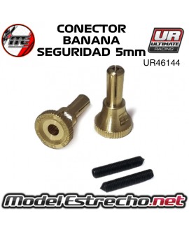 CONECTOR BANANA SEGURIDAD 5mm MACHO (2 U.) UR46144