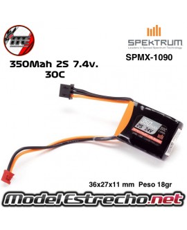 BATERIA LOSI MICRO-B SMART 7.4v 2S 30c LIPO PH2.0 SPMX-1090