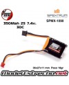 BATERIA LOSI MICRO-B SMART 7.4v 2S 30c LIPO PH2.0