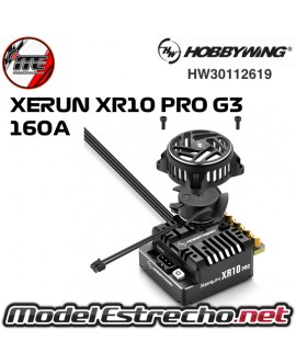 HOBBYWING XERUN XR10 PRO BLACK G3 BRUSHLESS ESC 160A 2s LIPO HW30112619