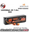 BATERIA SPEKTRUM 7.4v 1400mah 2S 30c SMART G2 LIPO IC2