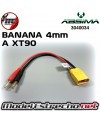 CABLE CARGA BANANA 4mm A XT90