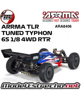 ARRMA TLR TUNED TYPHON 6S 1/8 4WD BLX BUGGY RTR
