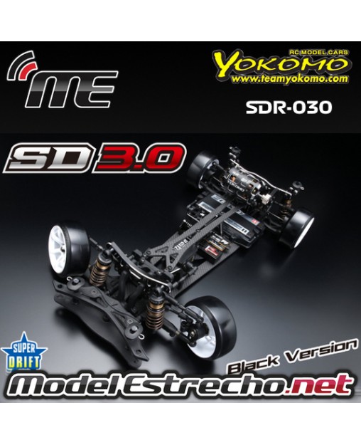 YOKOMO SUPER DRIFT SD 3.0 NEGRO KIT DE ENSAMBLAJE