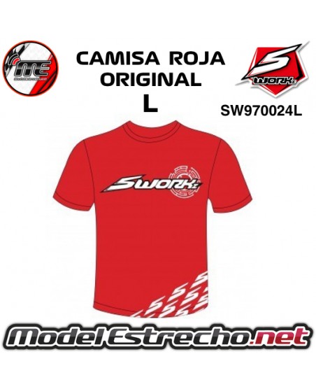 CAMISA ORIGINAL ROJA SWORKZ L SW970024L