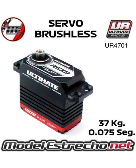 SERVO ULTIMATE RSX8 BRUSHLESS 37Kgr. 0.075S 1/8