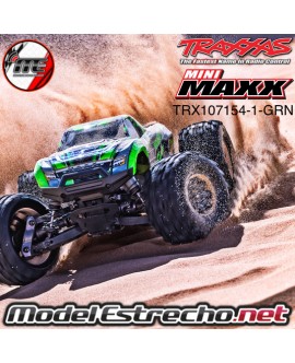 TRAXXAS MINI MAXX BL-2S VERDE INCLUYE BATERIA Y CARGADOR  TRX107154-1-GRN