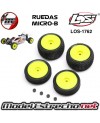 NEUMATICOS Y RUEDAS MONTADAS LOSI MICRO-B 1/24 AMARILLO LOS-1762 LOS-1762
