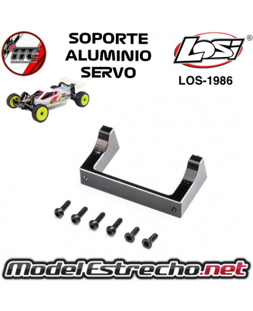 SOPORTE SERVO EN ALUMINIO LOSI MICRO-B 1/24 LOS-1986
