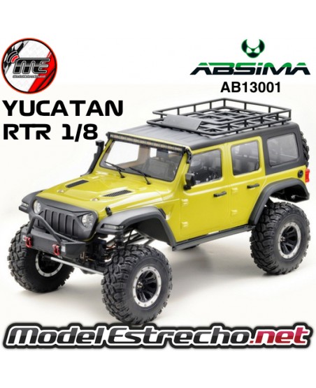 COCHE CRAWLER 1:8 YUCATAN LIME-GREEN RTR ABSIMA
