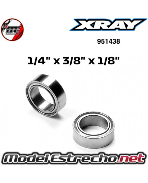 RODAMIENTOS 1/4"x3/8"x1/8" FLANGED XRAY (2U.) 951438