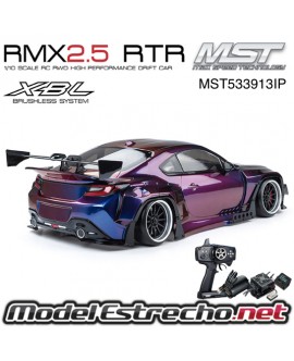 COCHE DRIFT MST RMX 2.5 RWD RTR GR86RB IRISDESCENTE PURPURA BRUSHLESS MST533913IP