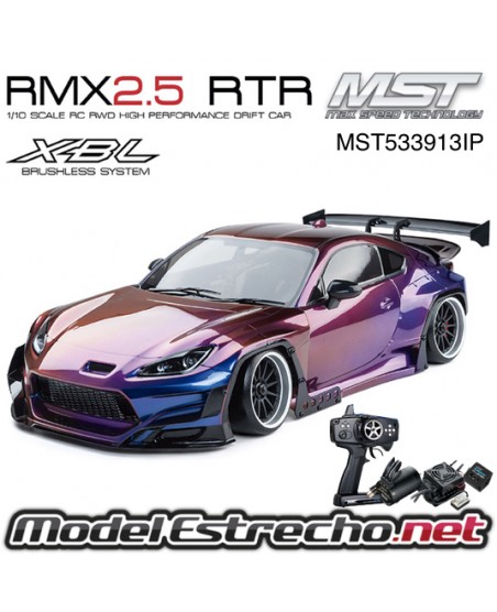 COCHE DRIFT MST RMX 2.5 RWD RTR GR86RB IRISDESCENTE PURPURA BRUSHLESS MST533913IP