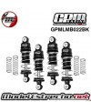 JUEGO DE AMORTIGUADORES ALUMINIO GPM PARA LOSI MICRO-B 1/24 GPMLMB3236BK