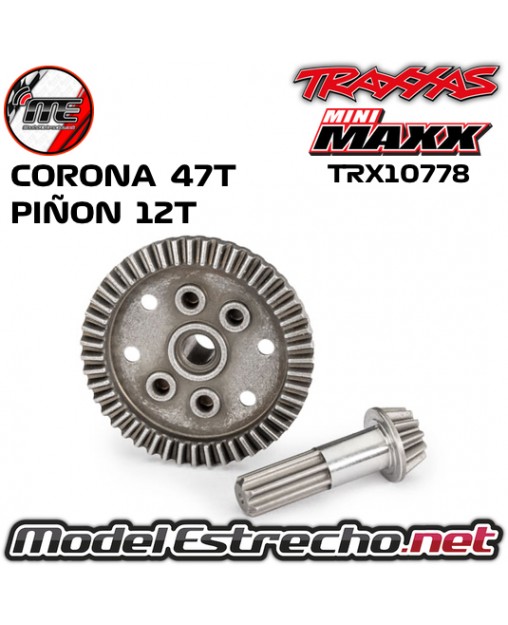 CORONA DE 47T Y PIÑON 12T MINI MAXX
