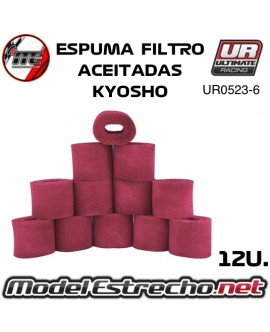 ESPUMAS FILTRO SIN ACEITAR INT/EXT KYOSHO MP9 ( 6U.)