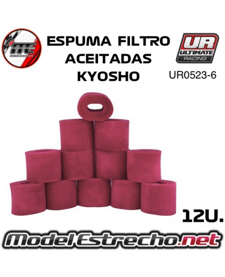 ESPUMAS FILTRO ACEITADAS INT/EXT KYOSHO ( 12U.) UR0523-12