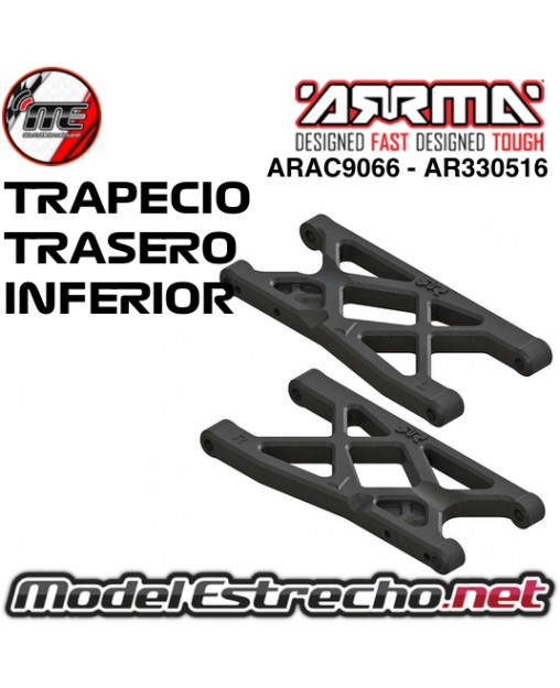 TRAPECIO INFERIOR TRASERO ARRMA ARAC9066 - AR330516