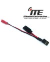 CONECTOR FUTABA MACHO A UNO BEC HEMBRA Y UNO FUTABA HEMBRA