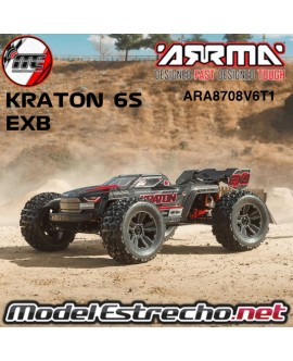 ARRMA KRATON V6 EXB 1/8 MONSTER TRUCK BRUSHLESS 6S 4WD RTR NEGRO ARA8708V6T1