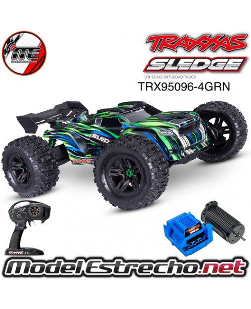 TRAXXAS SLEDGE BELTED 1/8 6S VERDE TRX95096-4GRN
