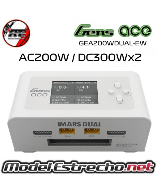 CARGADOR GENS ACE IMARS DUAL AC200W DC300Wx2 SMART BALANCE
