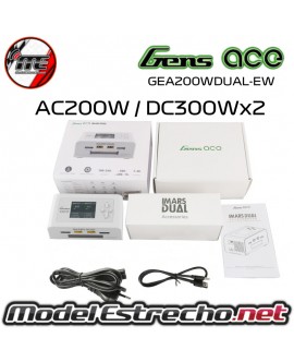 CARGADOR GENS ACE IMARS DUAL AC200W DC300Wx2 SMART BALANCE