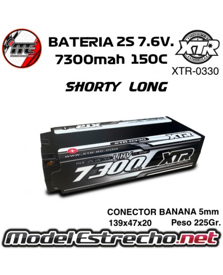 BATERIA ULTIMATE SHORTY 4600mha 7,4v 60C 2S2P HardCase Lipo