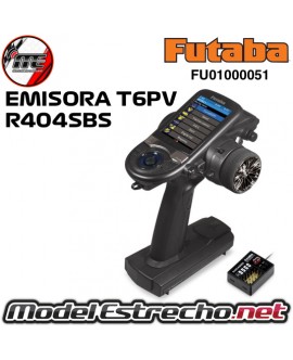 EMISORA FUTABA T6PV MAS RECEPTOR R404SBS FU01000051
