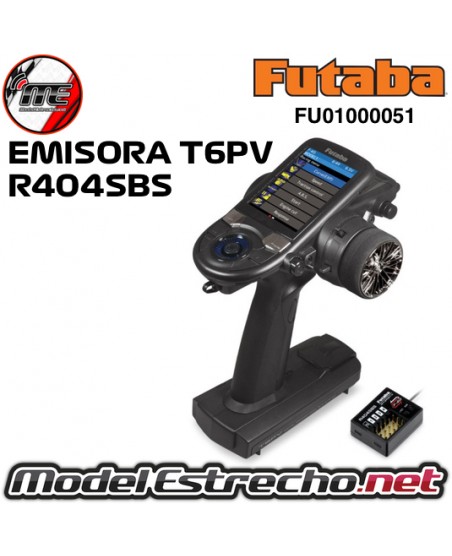 EMISORA FUTABA T6PV MAS RECEPTOR R404SBS FU01000051