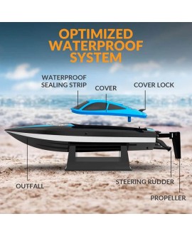 LANCHA VOLANTEX RACENT VECTOR LUMEN BOAT AZUL RTR 2,4Ghz V795-6B