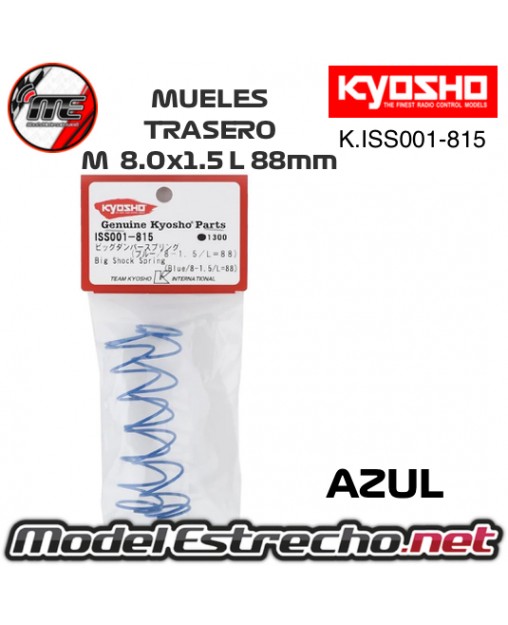 KYOSHO MUELLES TRASERO AZUL BIG BORE MP9