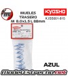 KYOSHO MUELLES TRASERO AZUL BIG BORE MP9
