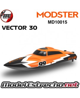 MODSTER VECTOR SR30 RENNBOOT ELEKTRO BRUSHED 2S RTR NARANJA