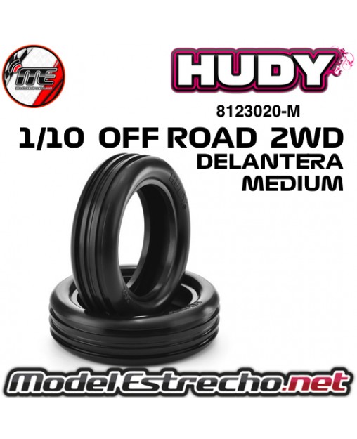 RUEDA HUDY 302 1/10 OFF ROAD DELANTERA 2WD MEDIUM