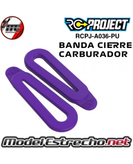 BANDA DE GOMA PARA CARBURADOR RC PROJECT PURPURA ( 2U.) RCPJ-A036-PU