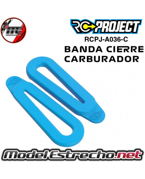 BANDA DE GOMA PARA CARBURADOR RC PROJECT CELESTE ( 2U.) RCPJ-A036-C