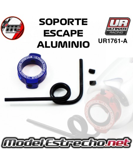 SOPORTE ESCAPE EN ALUMINIO AZUL UR1761-A