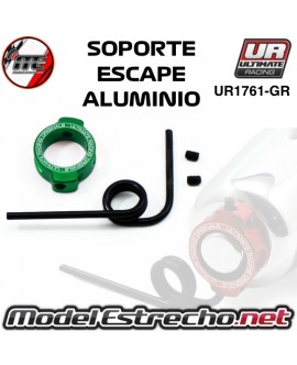SOPORTE ESCAPE EN ALUMINIO VERDE UR1761-GR
