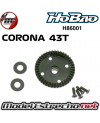CORONA DIFERENCIAL DELANTERO/TRASERO 43T HOBAO HYPER ST  H86001