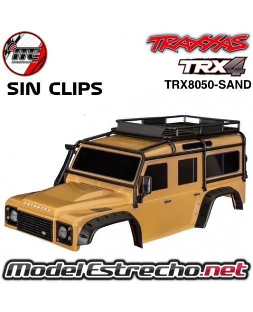 CARROCERIA TRAXXAS TRX-4 DEFENDER SIN CLIPS COLOR ARENA TRX8050-SAND