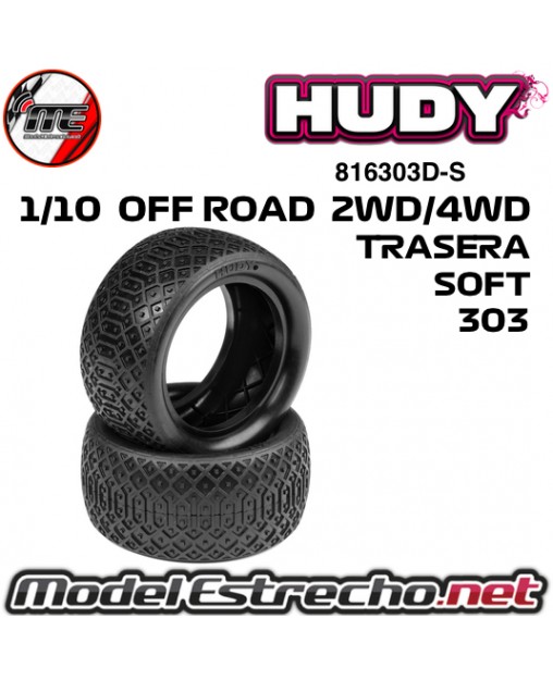 copy of RUEDA HUDY 301 1/10 OFF ROAD TRASERA 2WD/4WD SOFT (2U.)