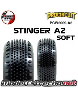 PROCIRCUIT STINGER V4 BUGGY A2 SOFT EN LLANTA BLANCA PCW2009-A2