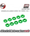 ARANDELAS ALUMINIO CONICA M3 VERDE (10u.) ULTIMATE UR1501-GR