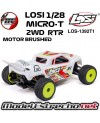 LOSI 1/28 MICRO-T 2S 2WD RTR STADIUM TRUCK BLANCO ( INCLUYE BATERIA Y CARGADOR ) LOS-1392T1